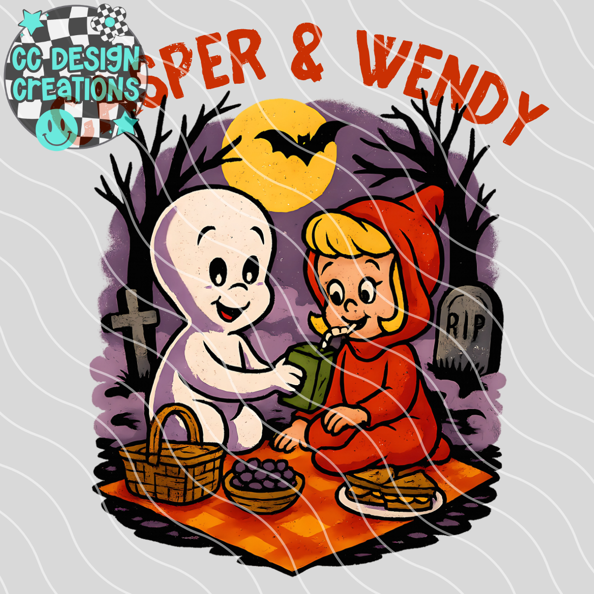 Casper & Wendy PNG Digital Download