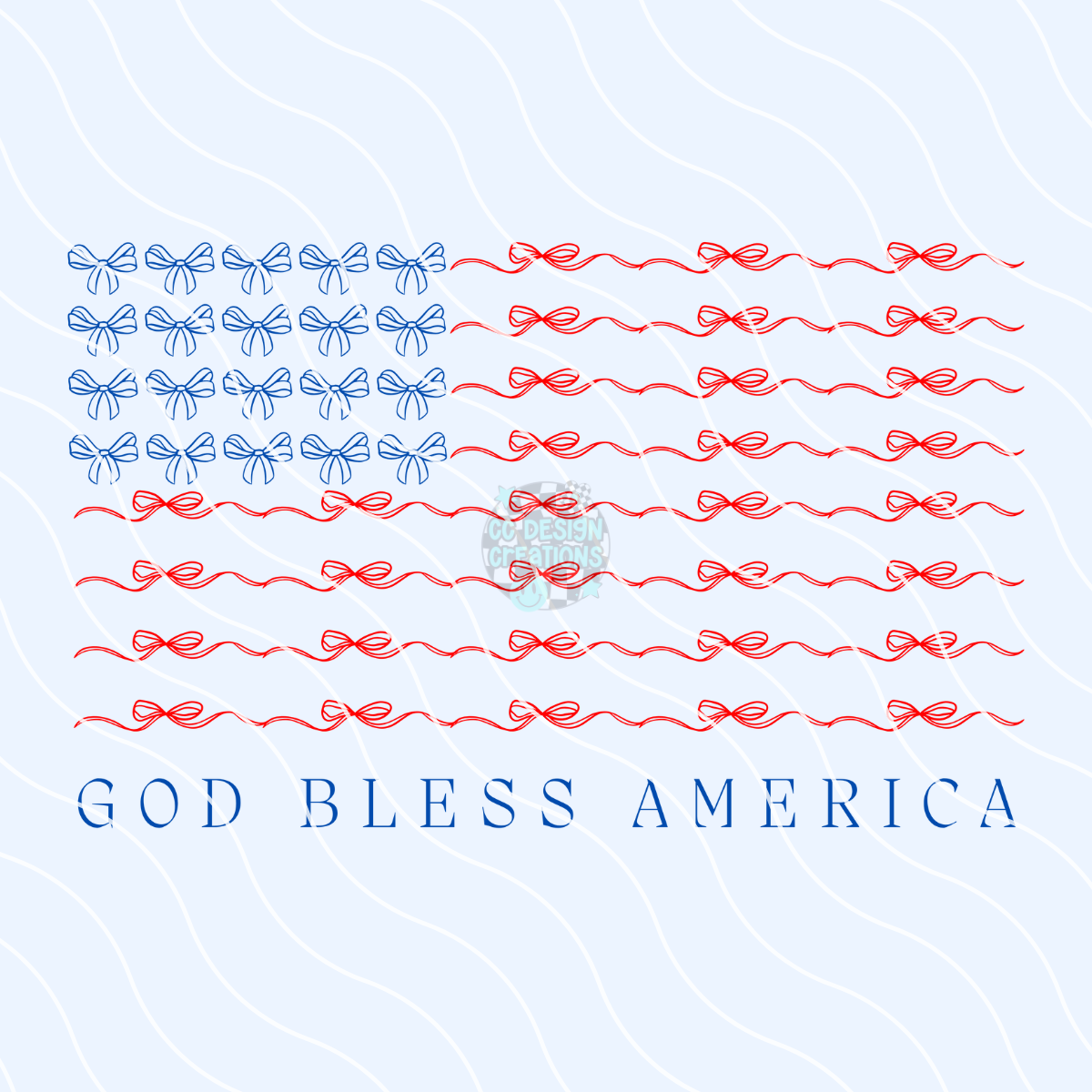 God Bless America Coquette PNG Digital Download