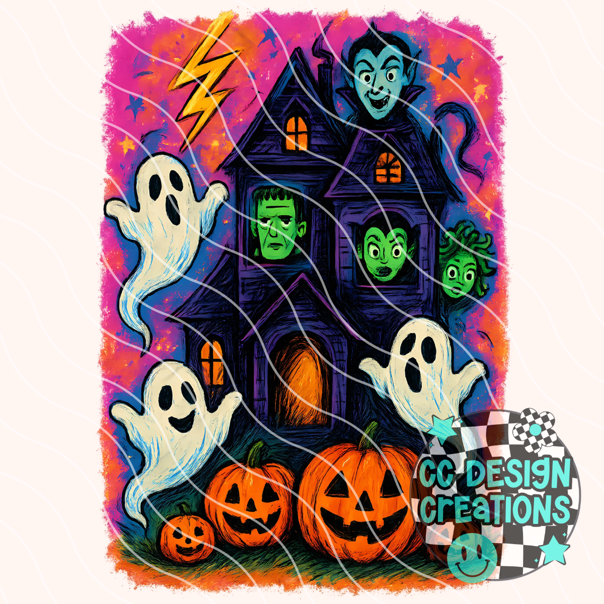 Haunted House PNG Digital Download