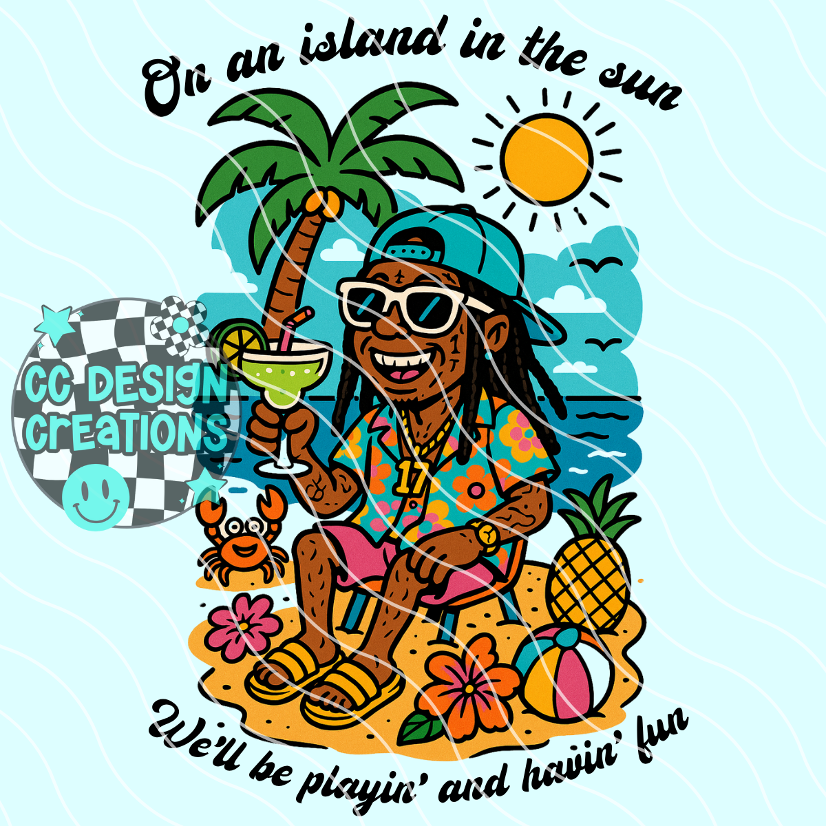 Island In The Sun Lil Wayne PNG Digital Download