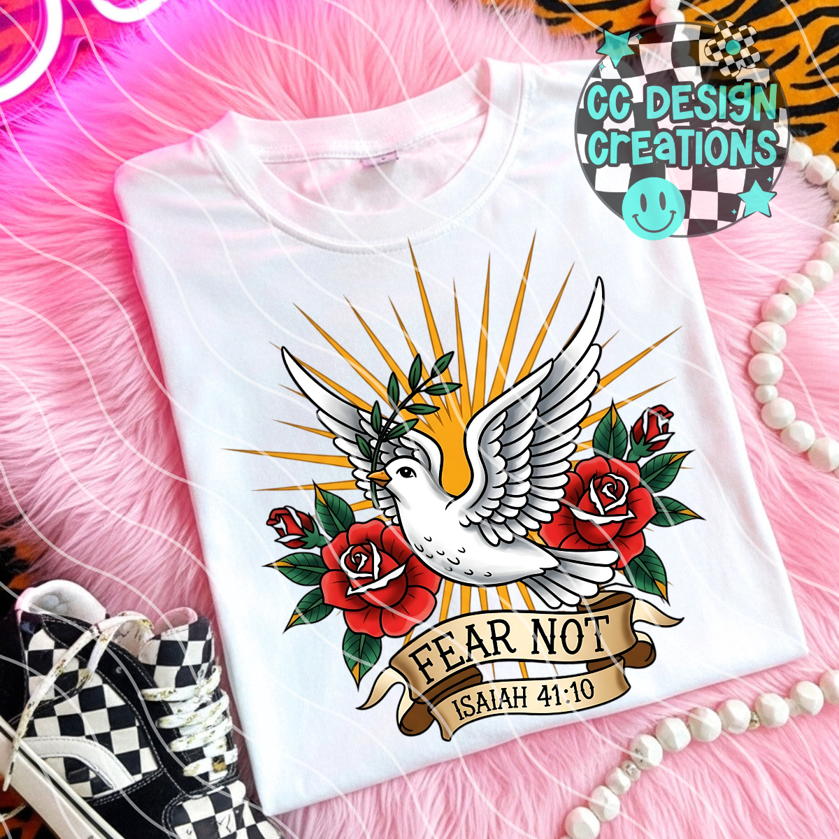 Fear Not Christian Tattoo PNG Digital Download