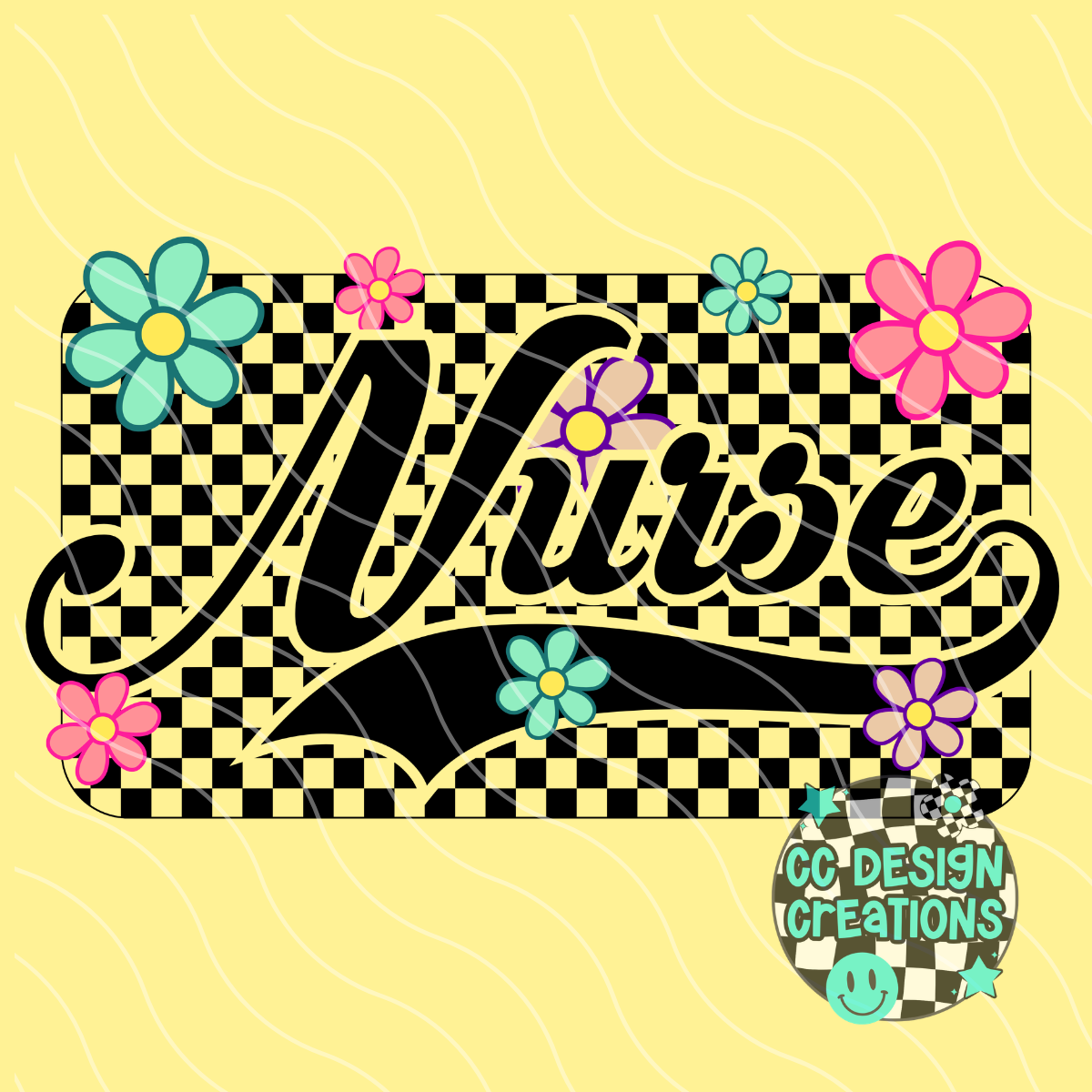 Nurse Retro Spring PNG Digital Download