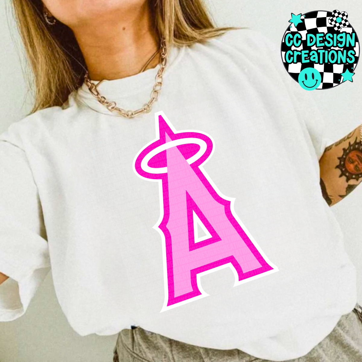 Angels Preppy Pink PNG Digital Download