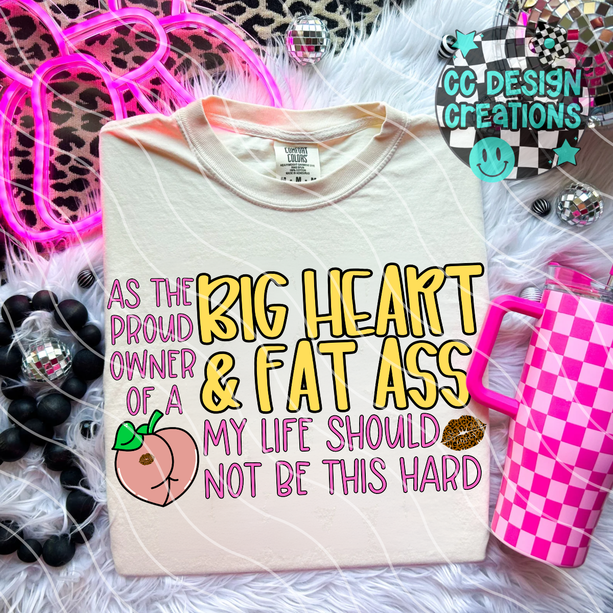 BIG HEART FAT ASS PNG DIGITAL DOWNLOAD