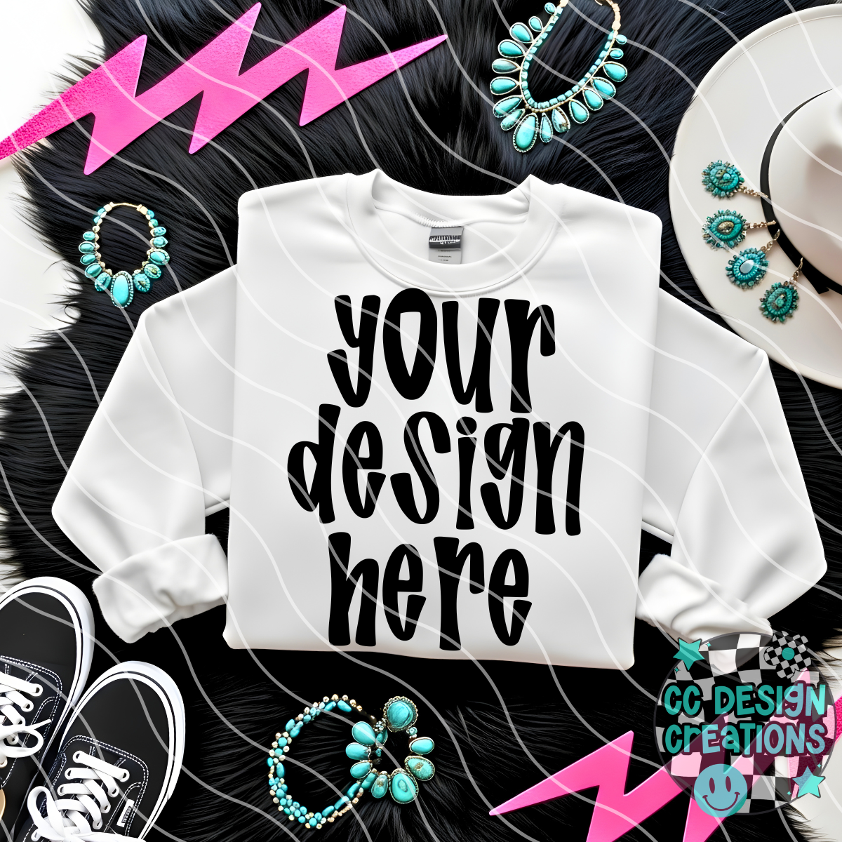 White Western Edgy Mock