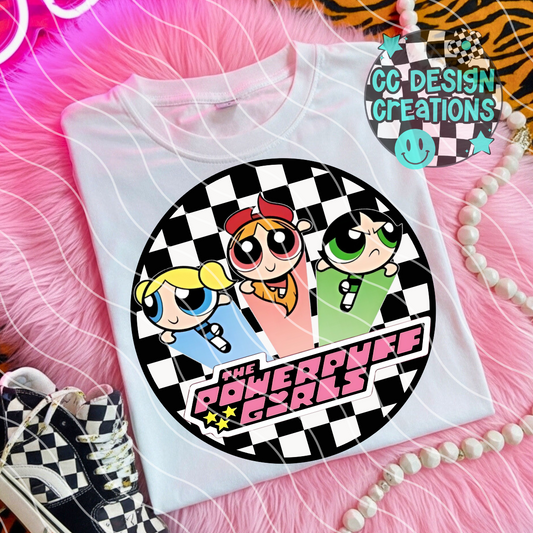 Power puff Girls Retro Cartoon PNG Digital Download