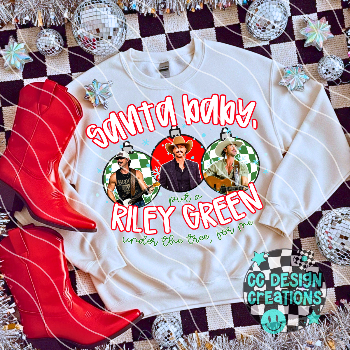 Santa Baby Riley PNG Digital Download