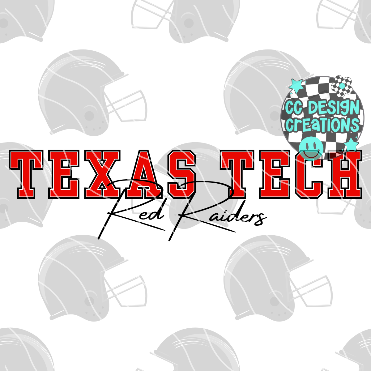 Texas Tech Jumbo Football PNG Digital Download