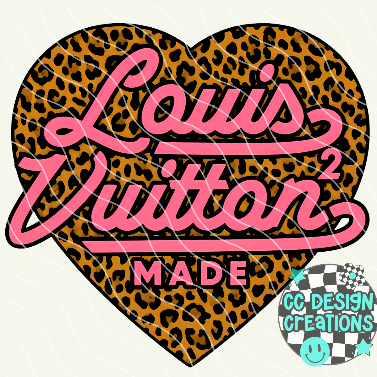 Pink Leopard Louis PNG Digital Download