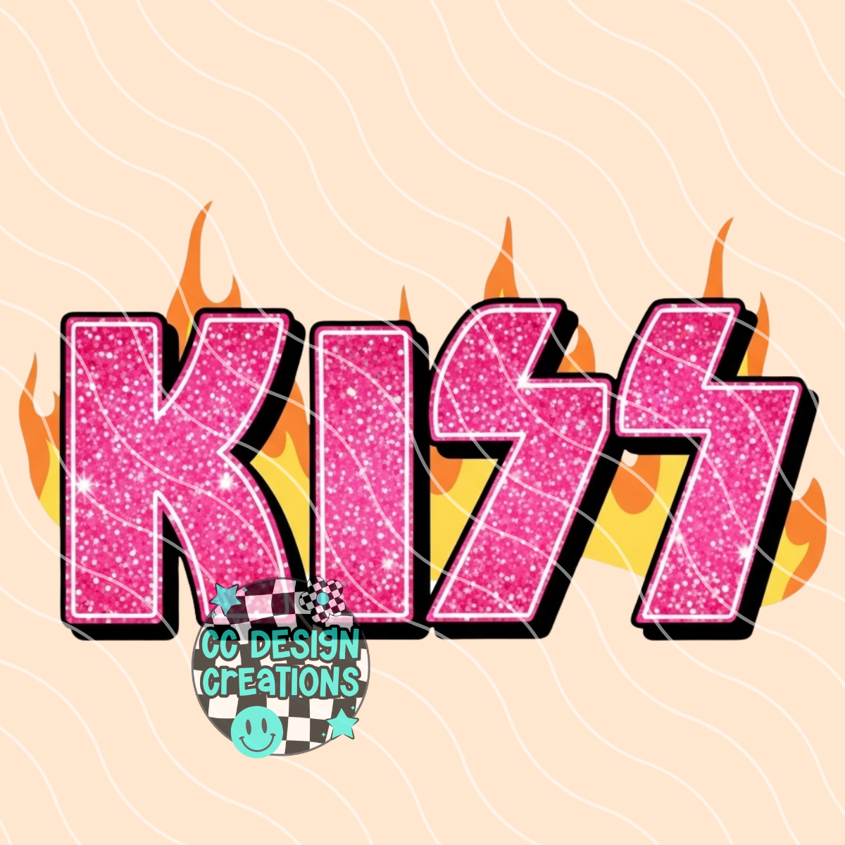 Kiss Sparkles PNG Digital Download