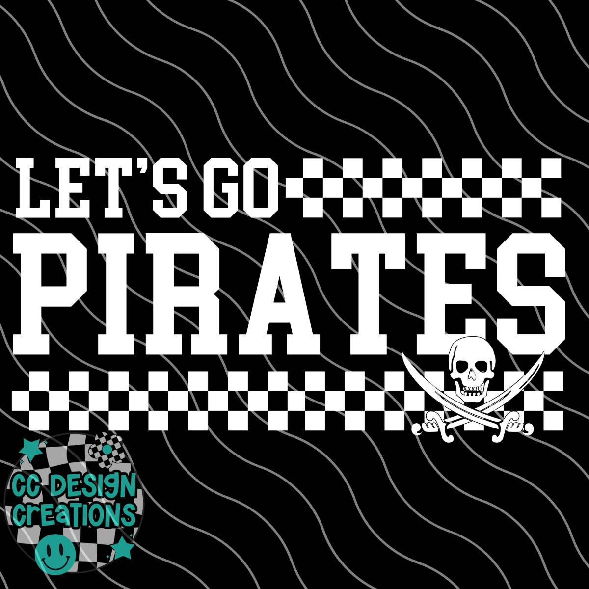 Lets Go Pirates PNG Digital Download