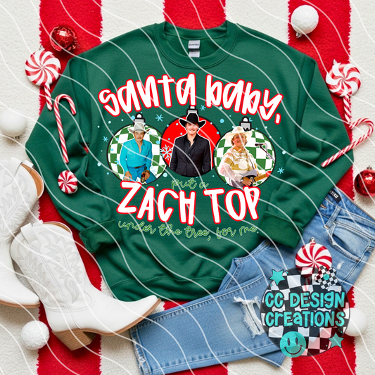 Santa Baby Zach PNG Digital Download