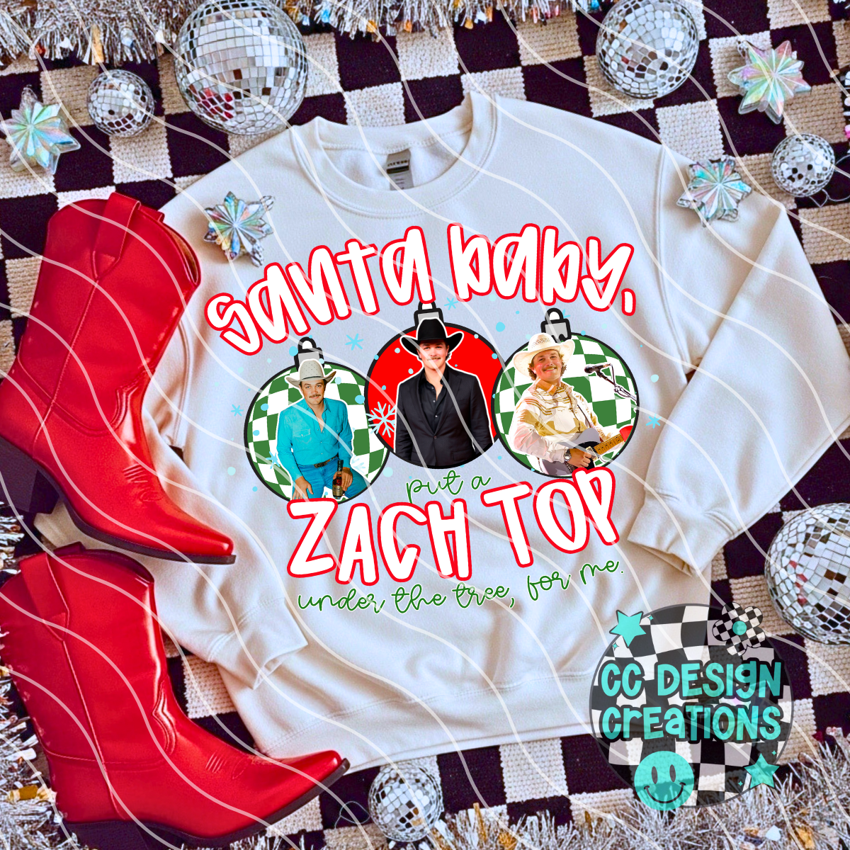 Santa Baby Zach PNG Digital Download