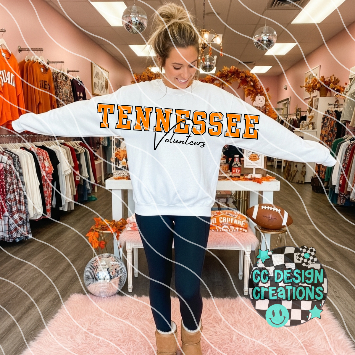 Tennessee Jumbo Football PNG Digital Download