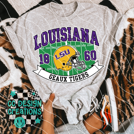 Louisiana Retro Collegiate PNG Digital Download