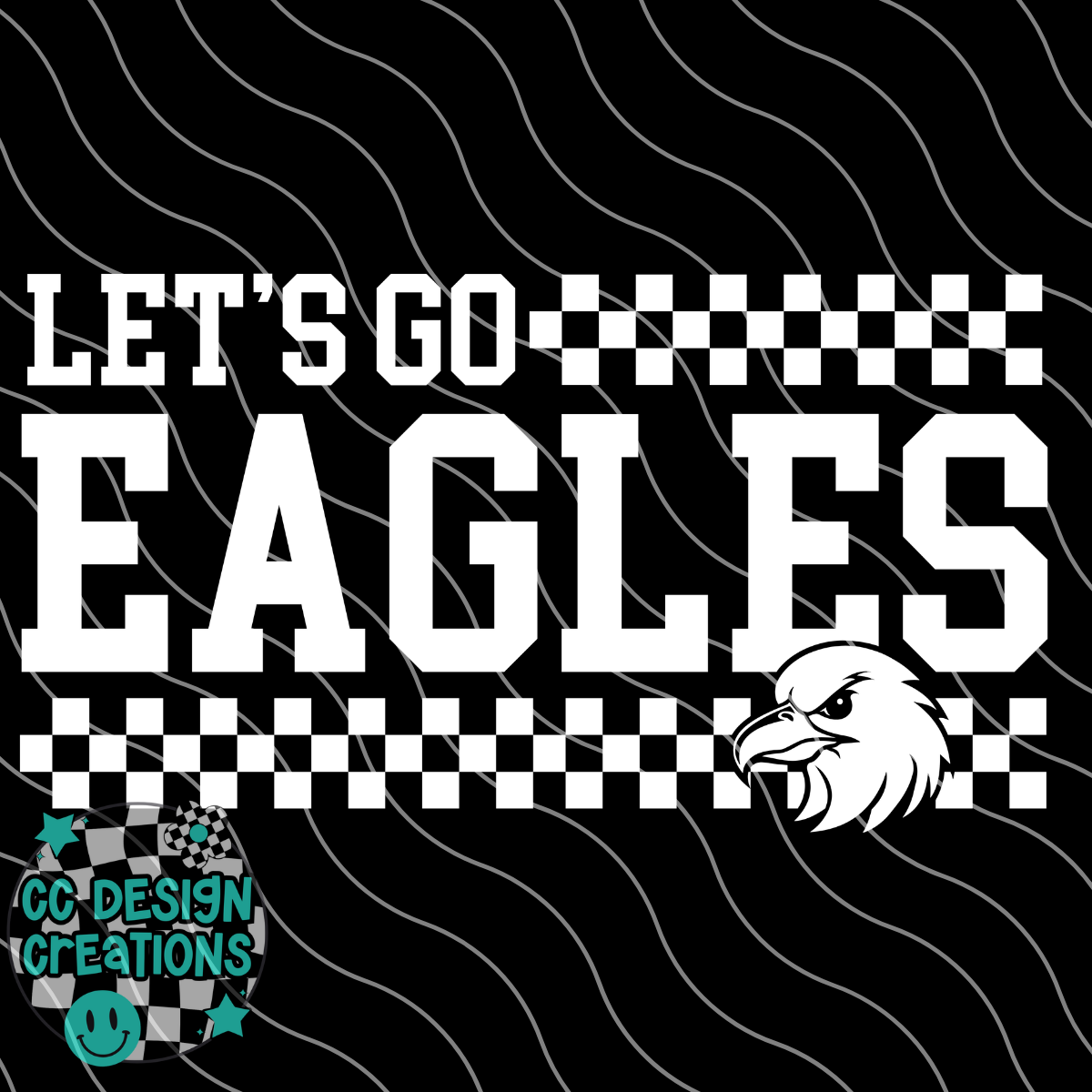 Lets Go Eagles PNG Digital Download