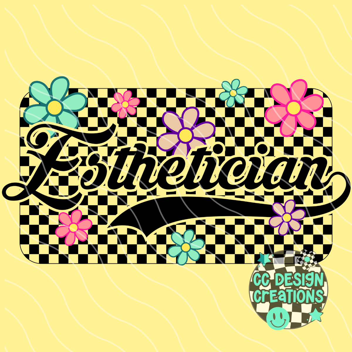 Esthetician Retro Spring PNG Digital Download
