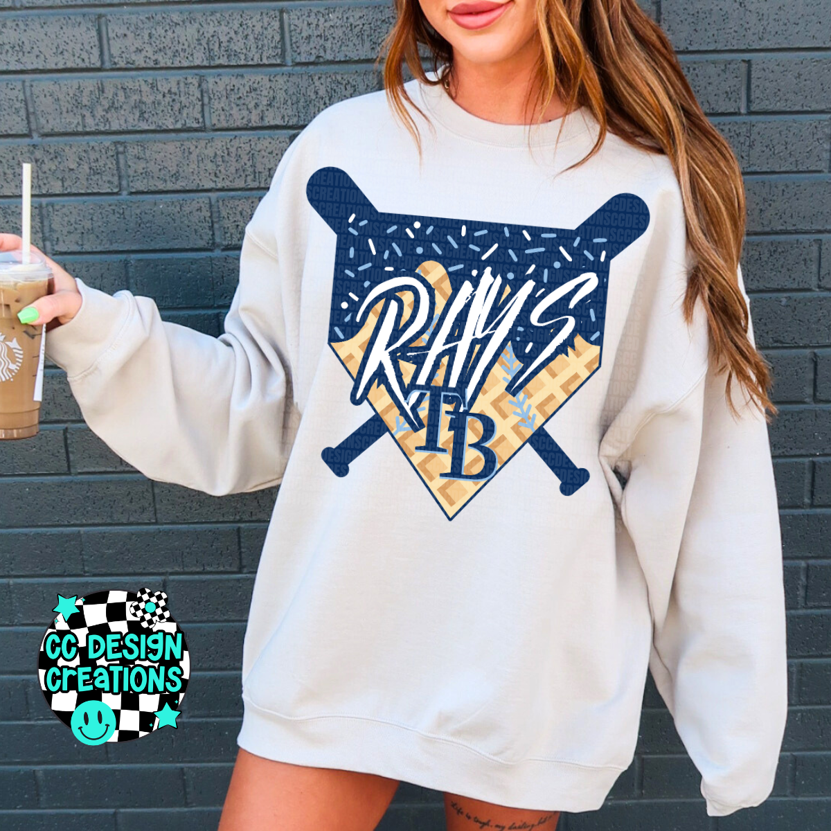 Rays Baseball Drip PNG Digital Download