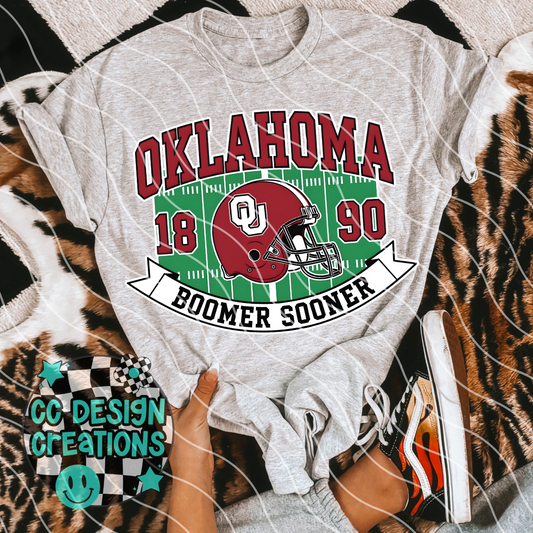 Oklahoma Retro Collegiate PNG Digital Download