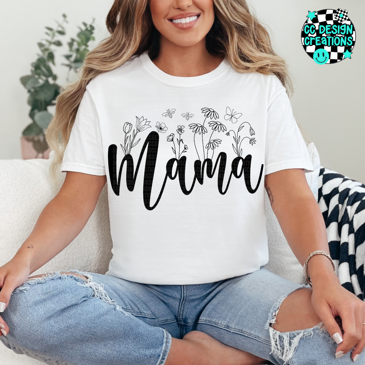 Mama Dainty Wildflowers PNG Digital Download