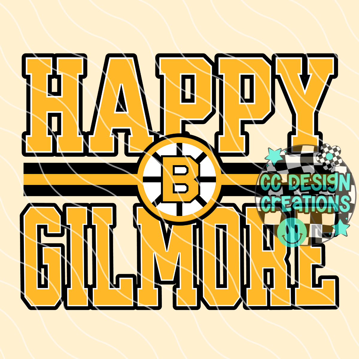 Happy Boston PNG Digital Download (2 FILES/DISTRESSED INCLUDED)