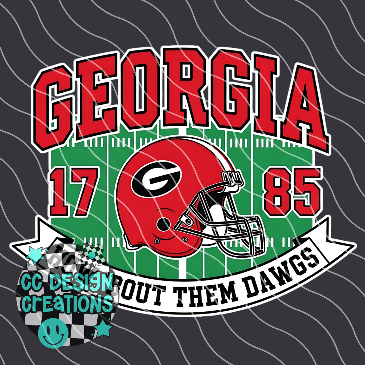 Georgia Retro Collegiate PNG Digital Download