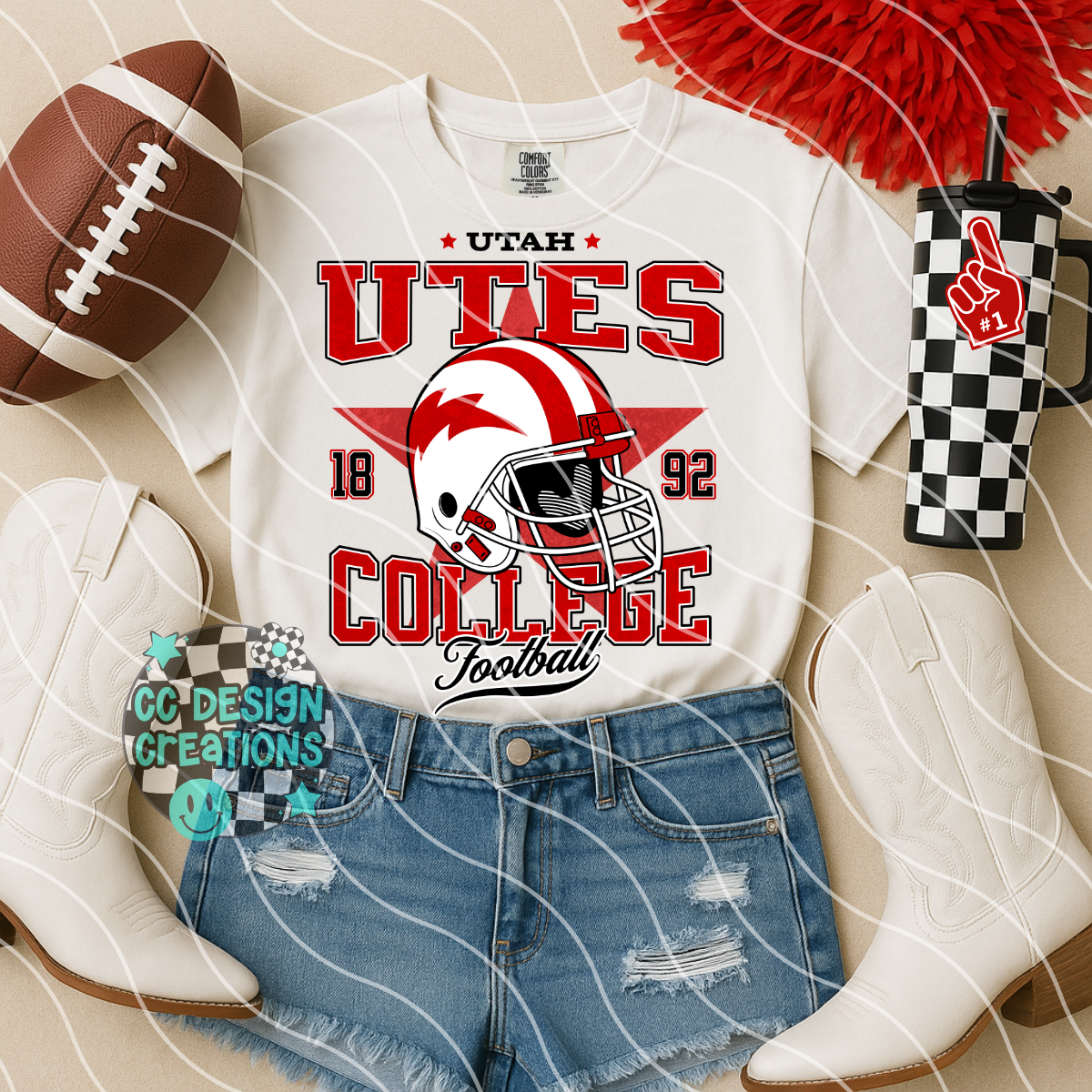 Retro All Star Football Bundle PNG Digital Download (25 Designs)