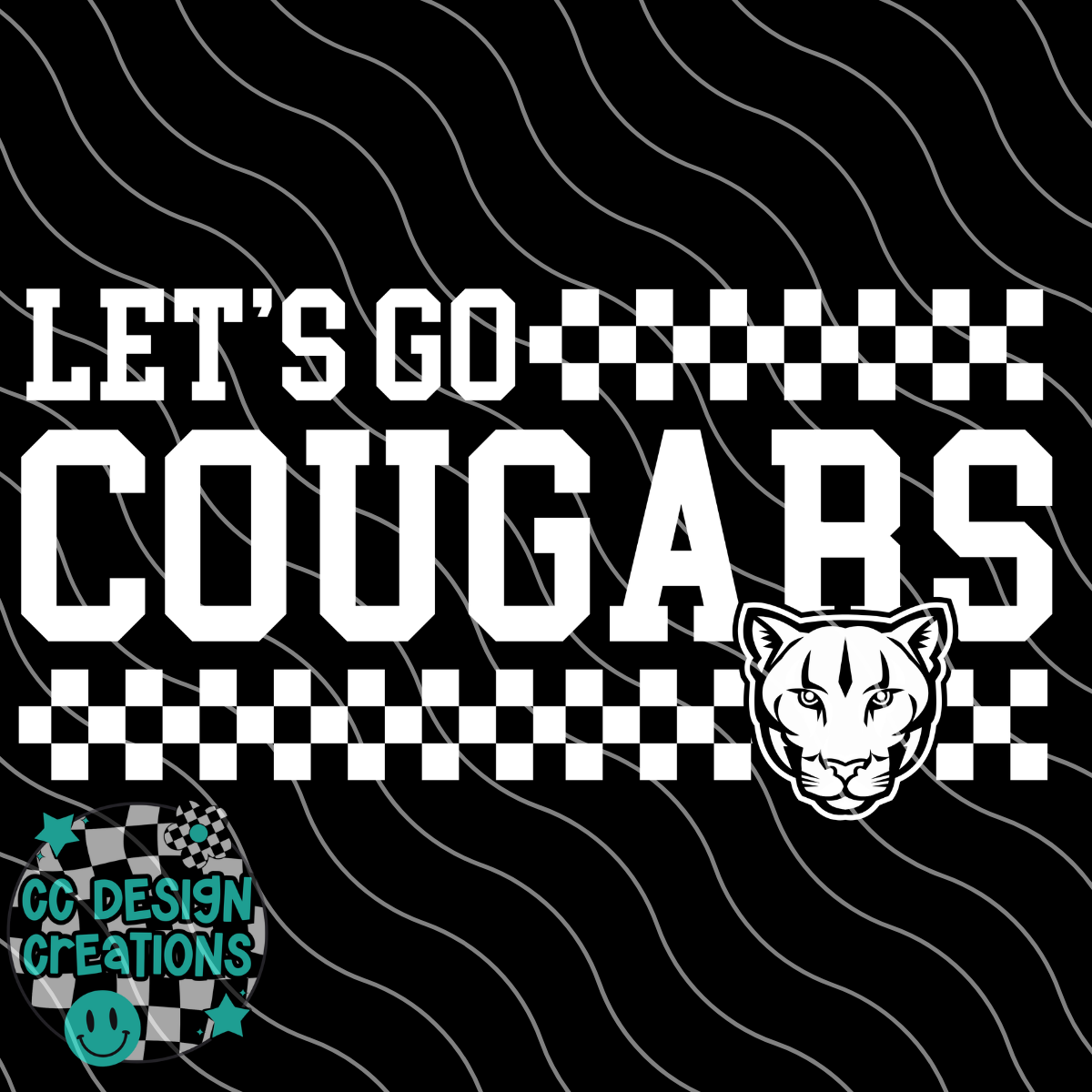 Lets Go Cougars PNG Digital Download