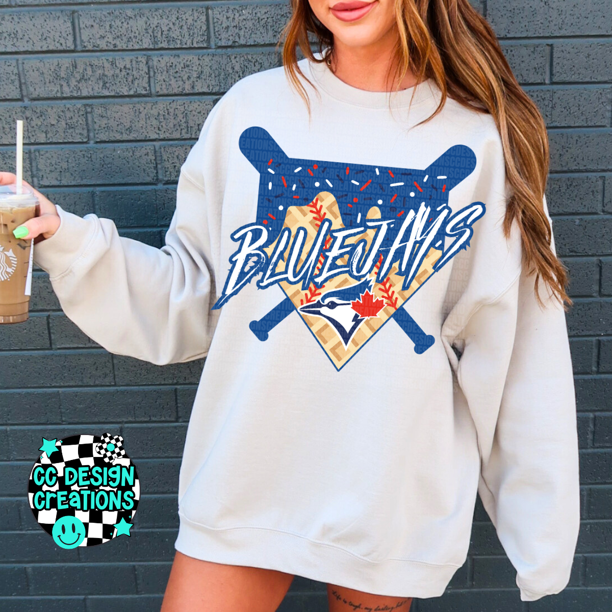 Blue Jays Baseball Drip PNG Digital Download