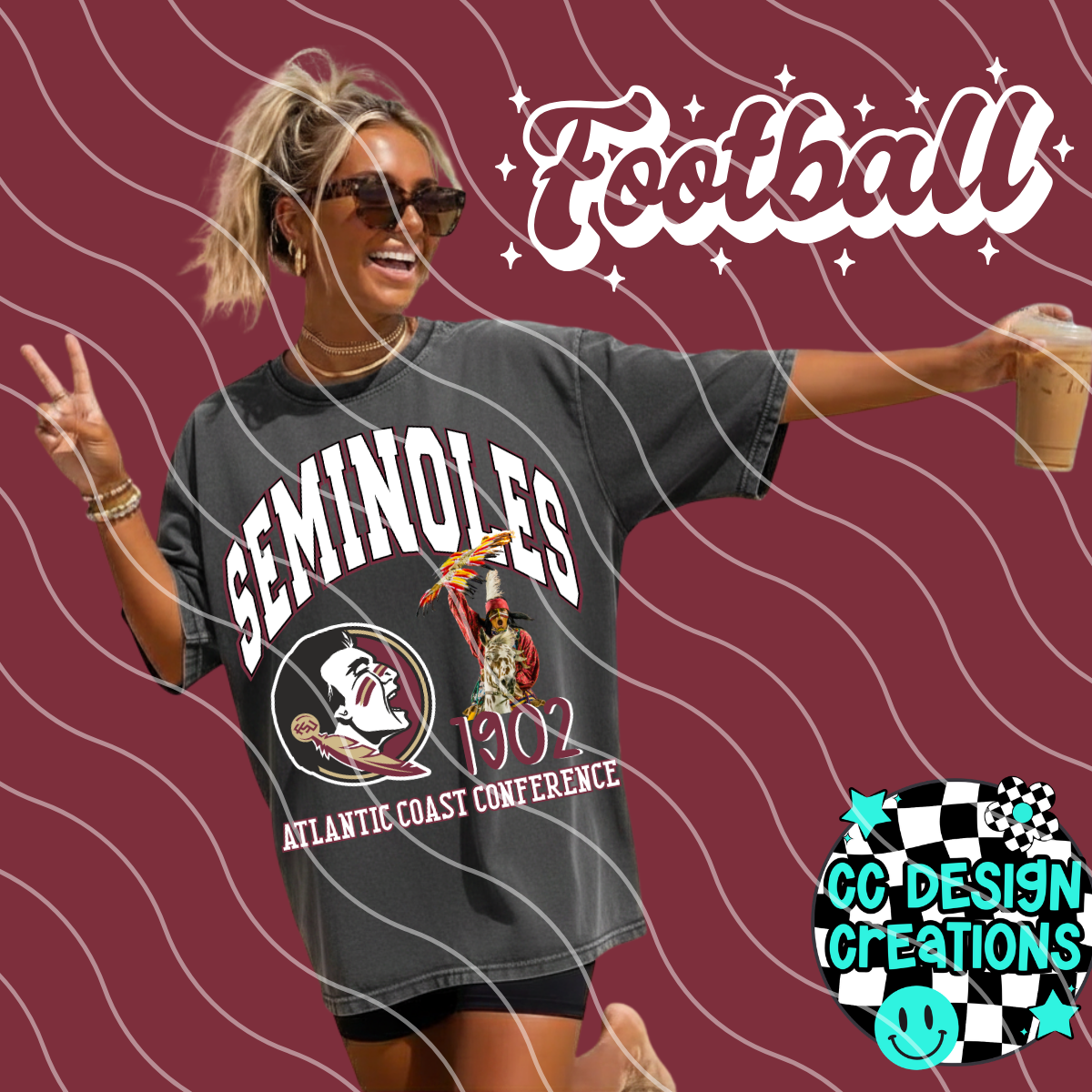 NOLES COLL EGE FOOTBALL PNG DIGITAL DOWNLOAD