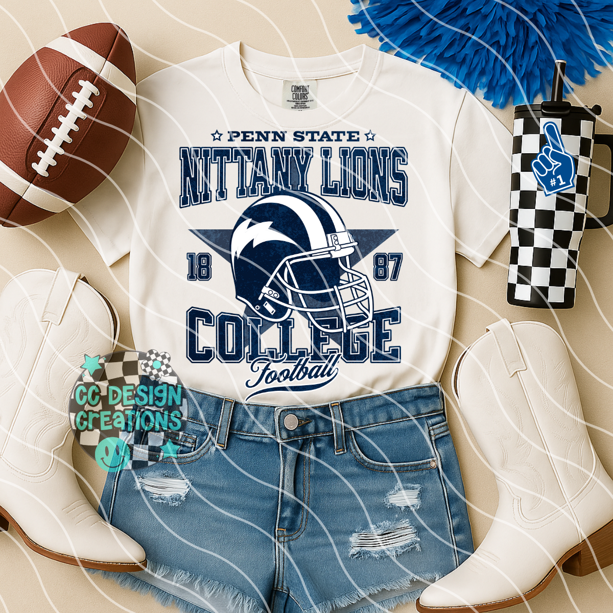 Retro All Star Football Bundle PNG Digital Download (25 Designs)