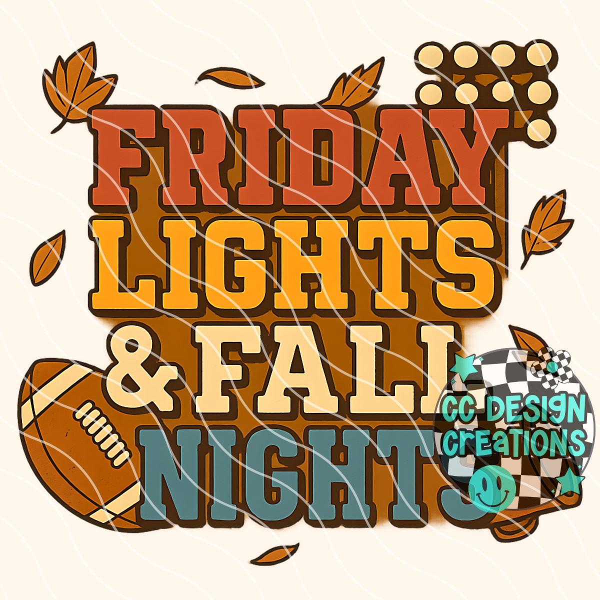 Friday Lights & Fall Nights PNG Digital Download