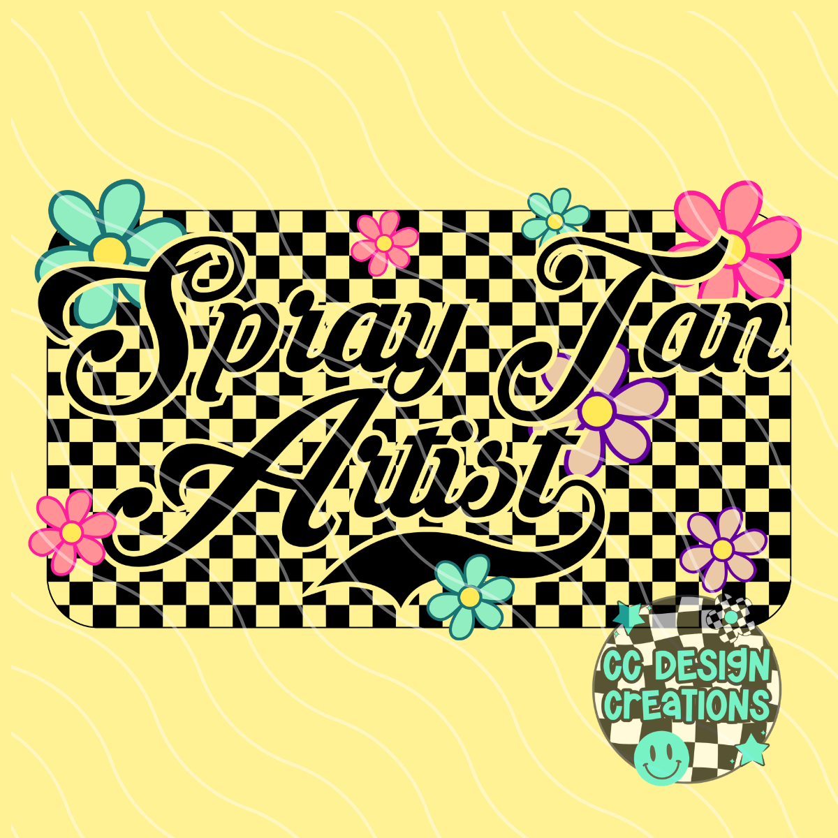 Spray Tan Artist Retro Spring PNG Digital Download