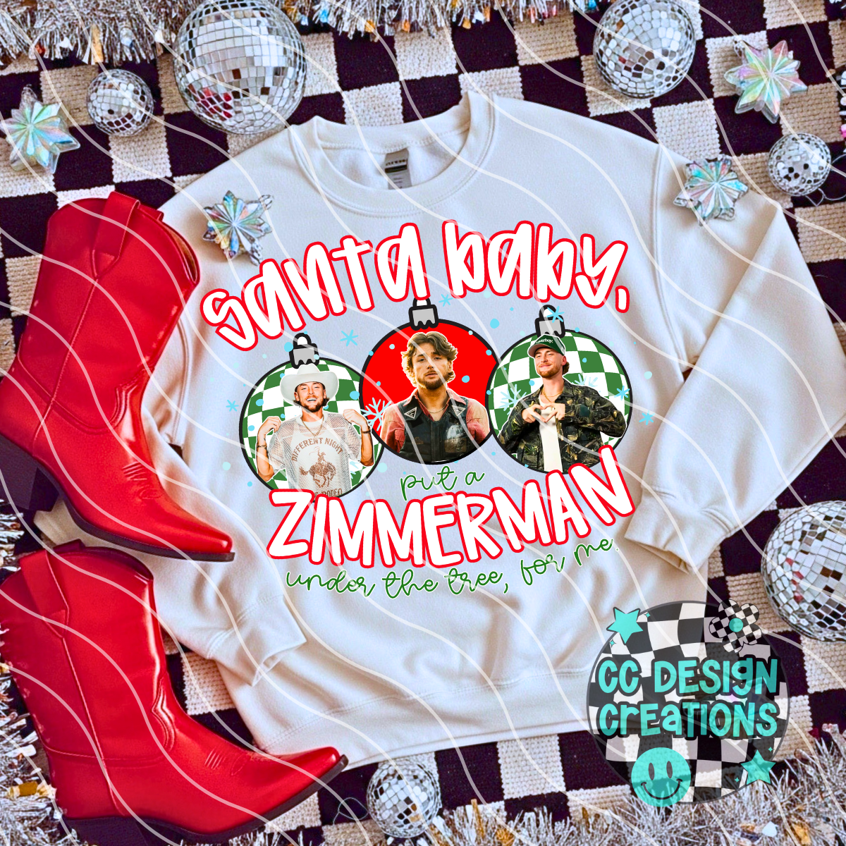 Santa Baby Zimmerman PNG Digital Download