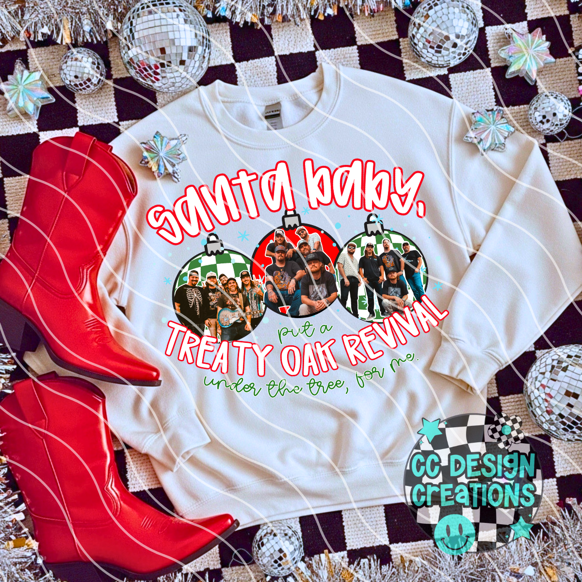 Santa Baby Treaty Oak PNG Digital Download