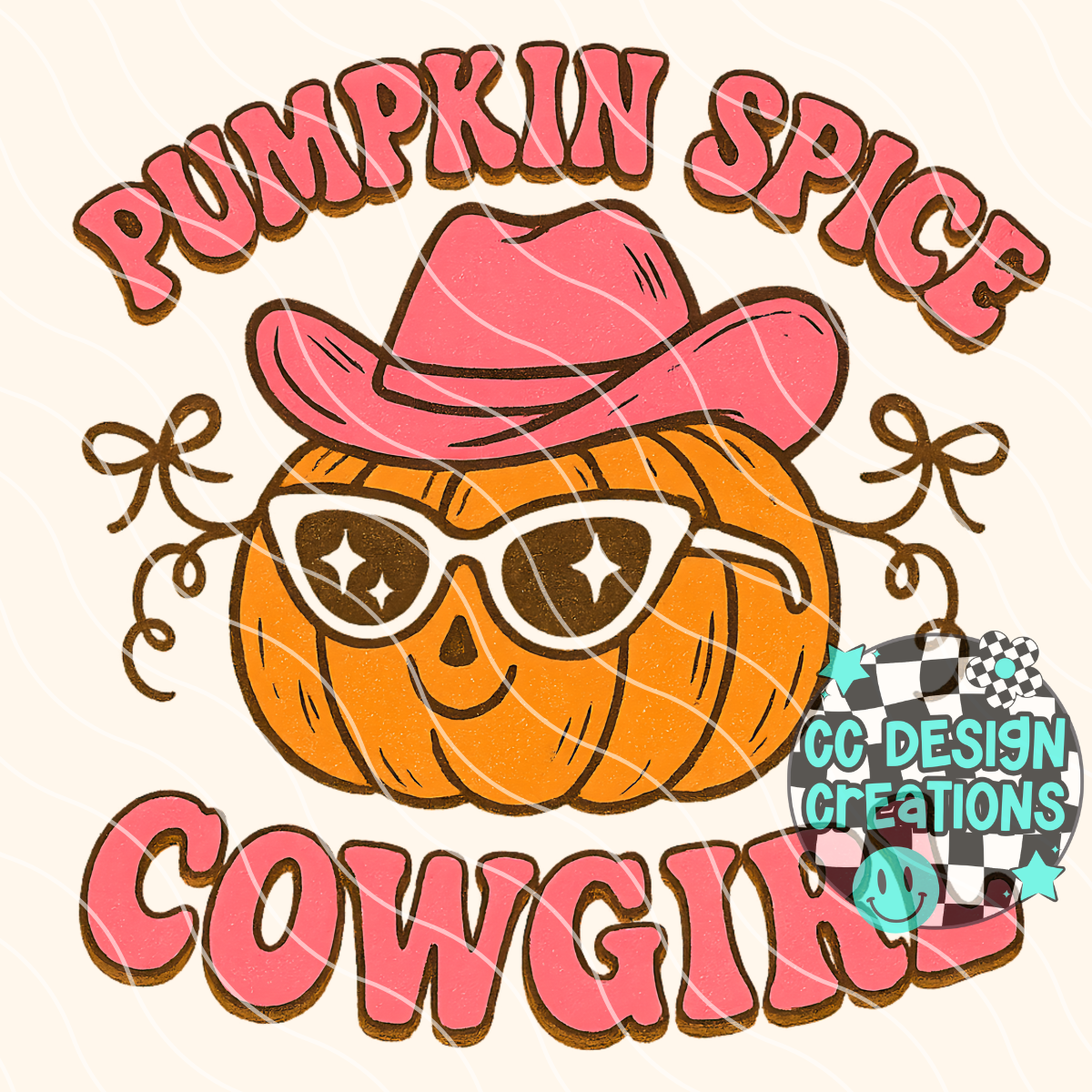 Pumpkin Spice Cowgirl PNG Digital Download