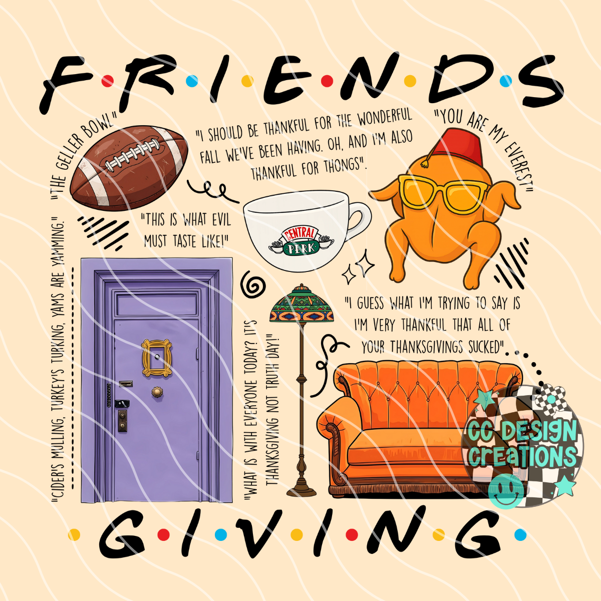 Friendsgiving PNG Digital Download