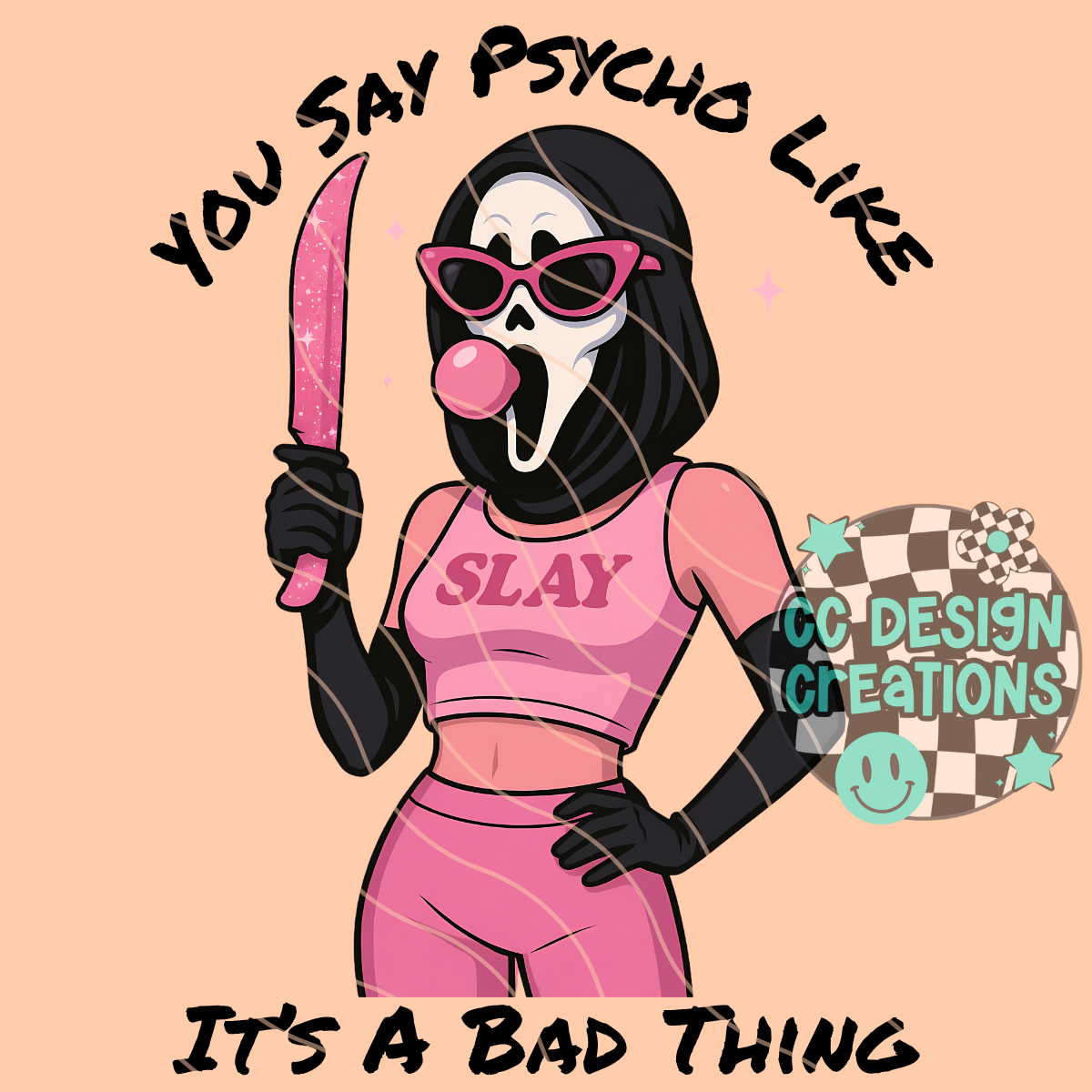 Psycho PNG Digital Download