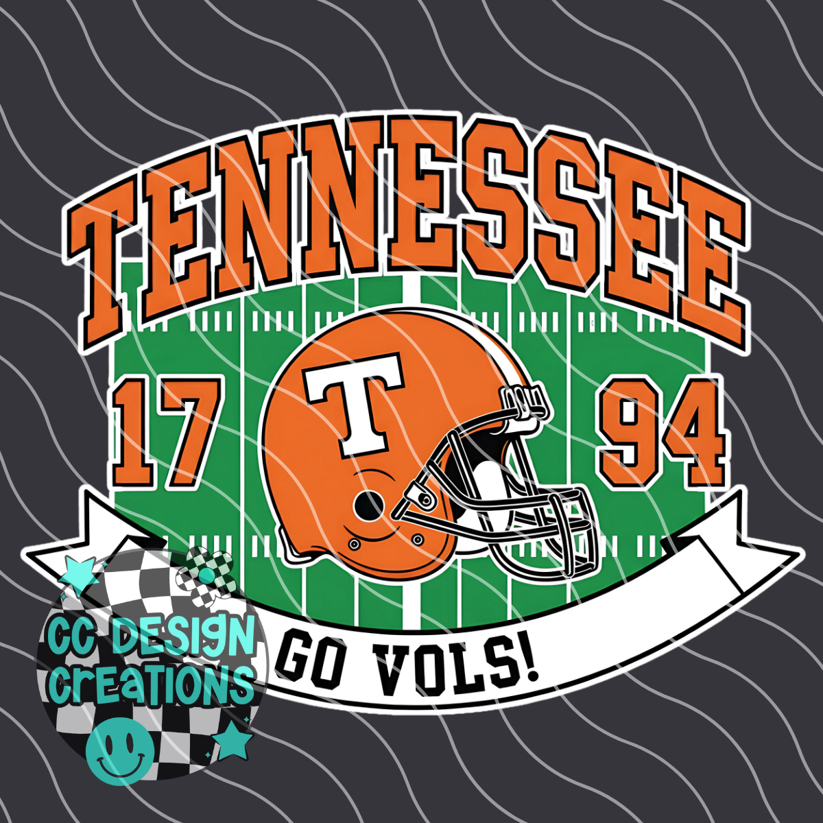 Tennessee Retro Collegiate PNG Digital Download