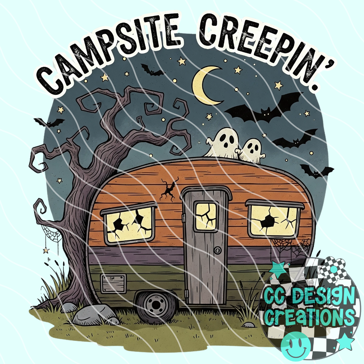 Campsite Creepin PNG Digital Download