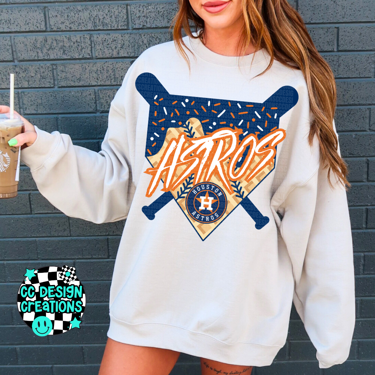 Astros Baseball Drip PNG Digital Download