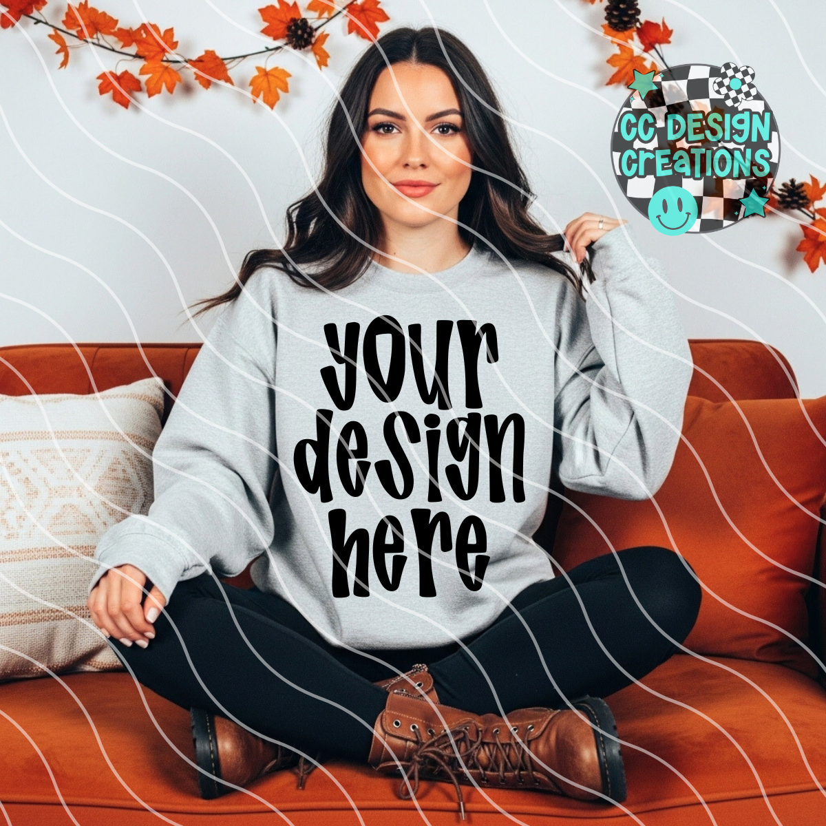 Ash Gray Sweatshirt Mock Fall Aesthetic