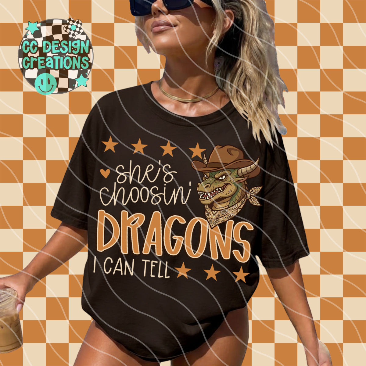 SHE'S CHOOSIN DRAGONS MASCOT PNG DIGITAL DOWNLOAD