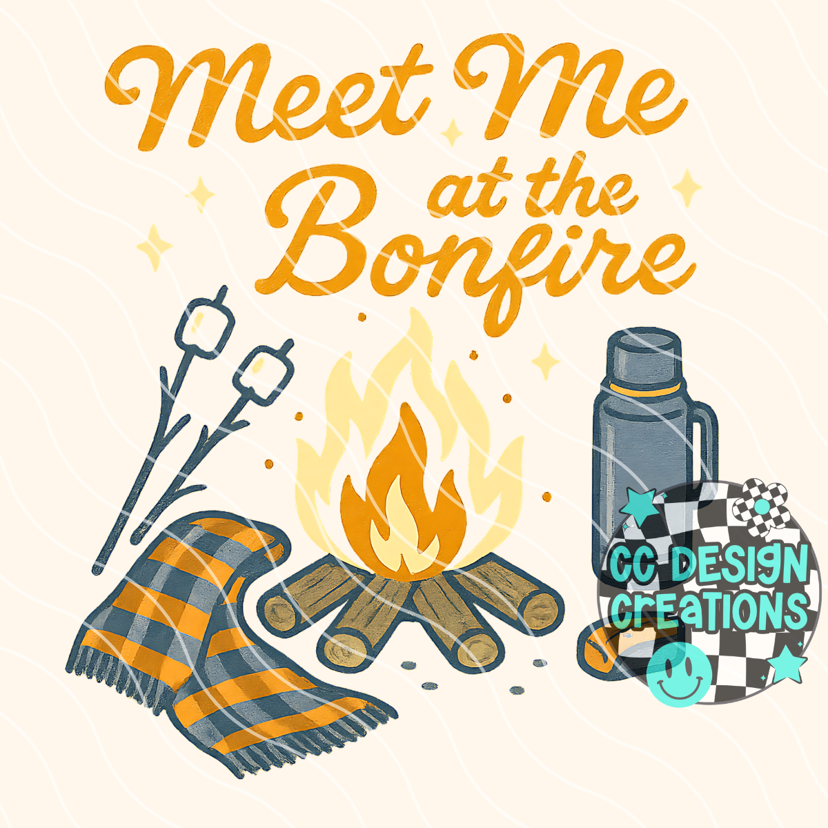 Meet Me At The Bonfire PNG Digital Download