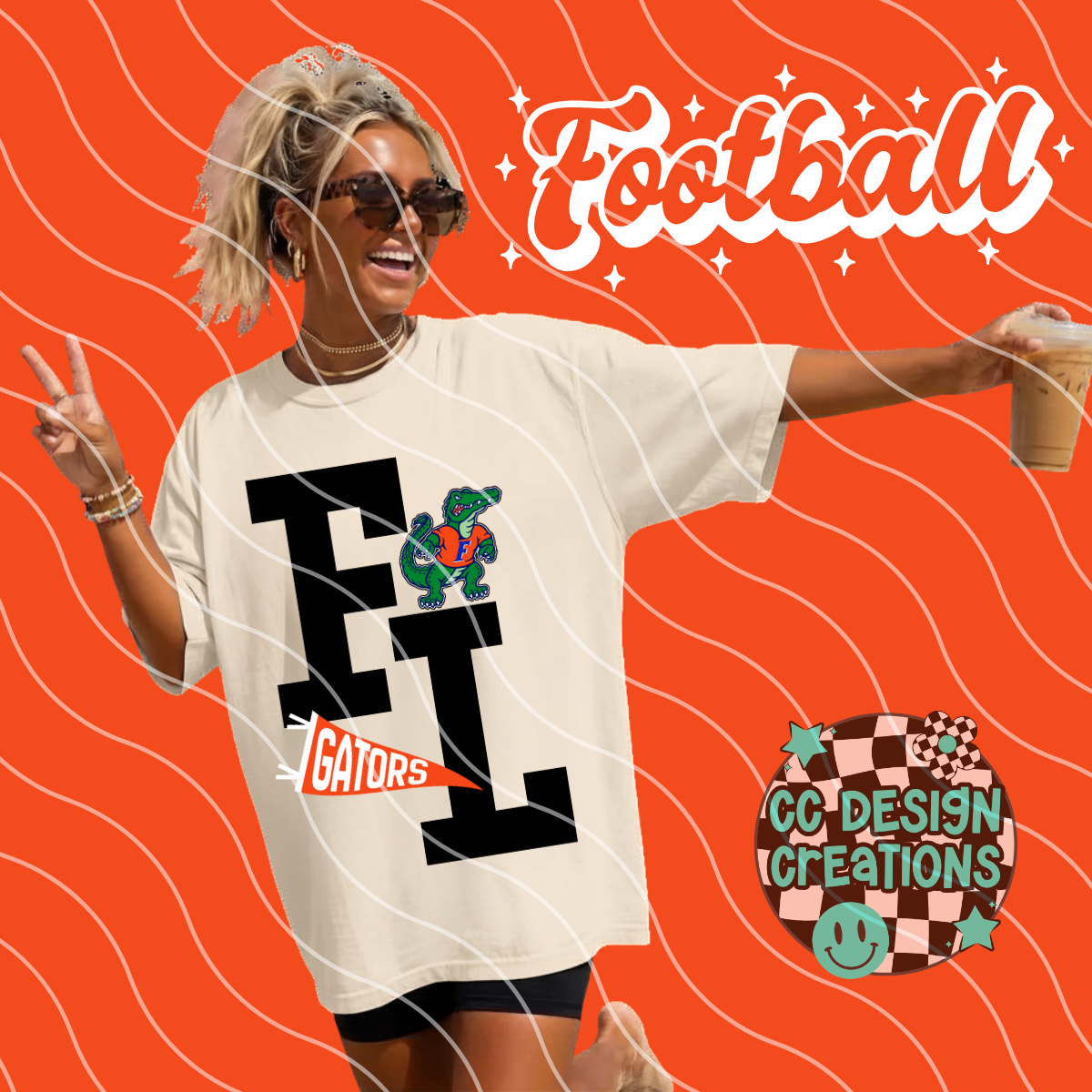 FLORIDA FOOTBALL VARSITY PNG DIGITAL DOWNLOAD (WHITE + BLACK INCLUDED)