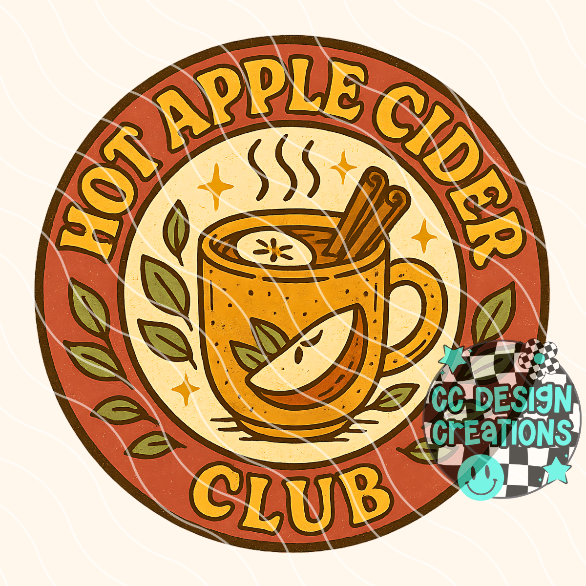 Hot Apple Cider Club PNG Digital Download