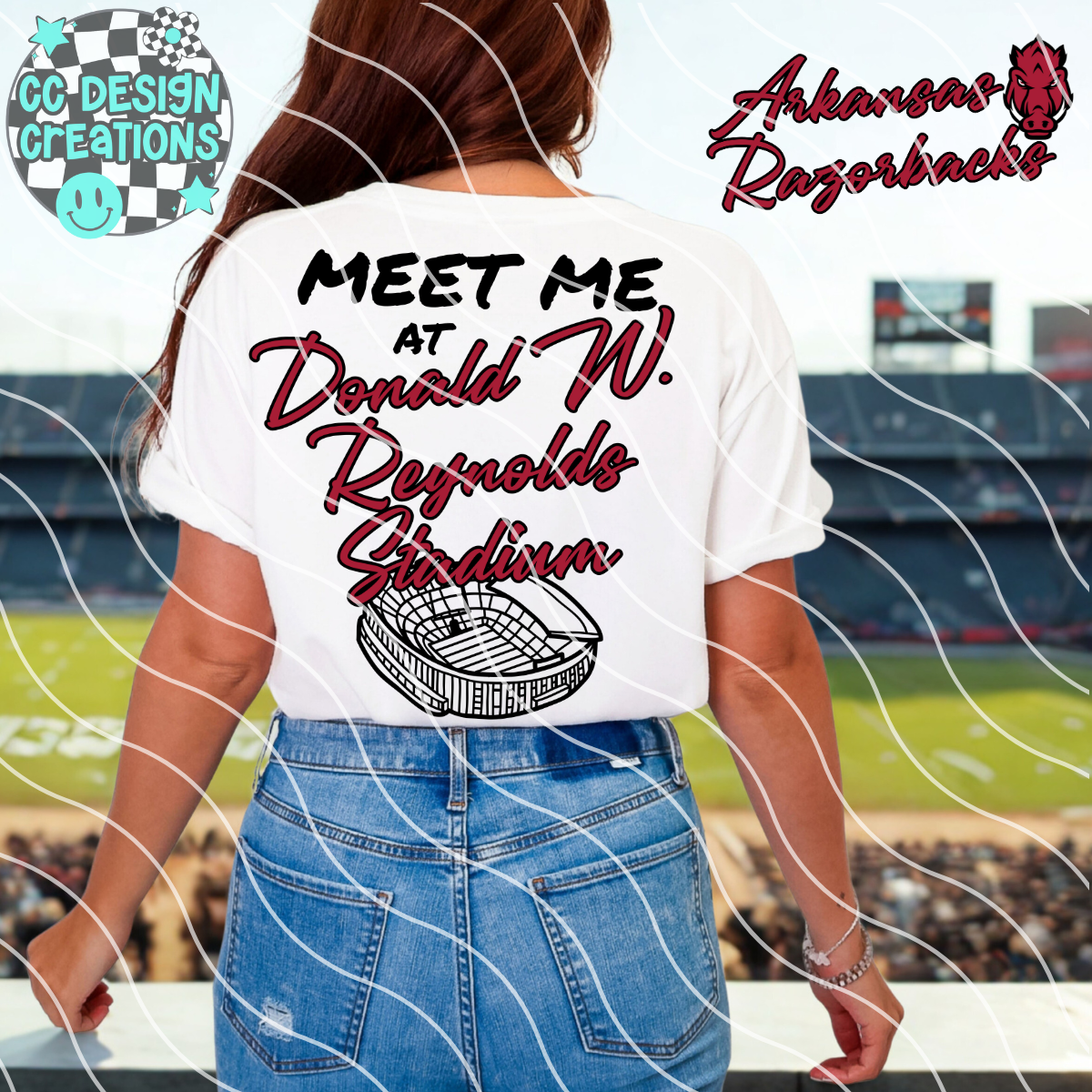 Meet Me At Donald Reynolds Stadium Arkansas PNG Digital Download