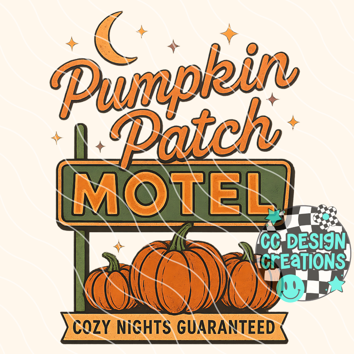 Pumpkin Patch Motel PNG Digital Download