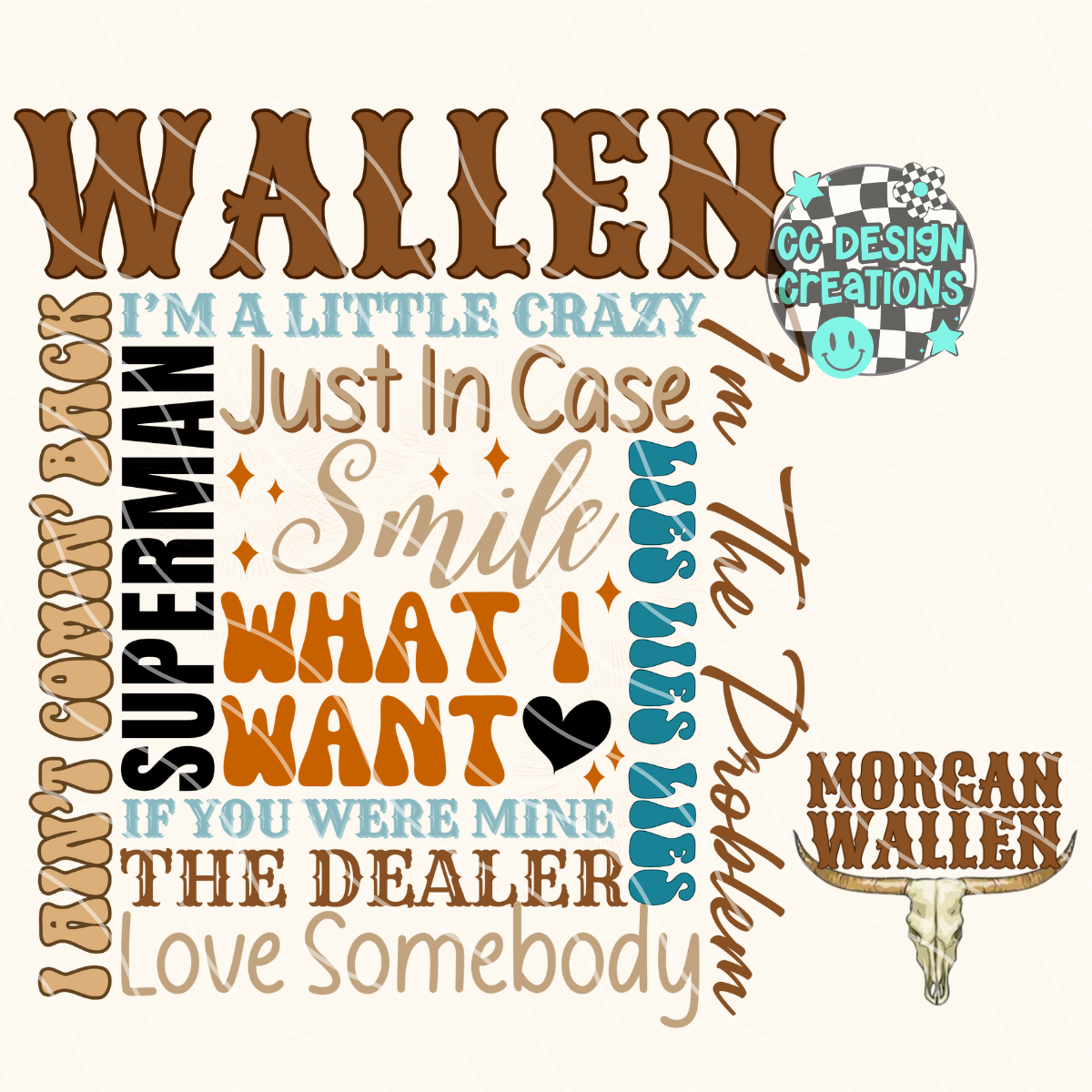 Wallen Song Collage Im The Problem PNG Digital Download