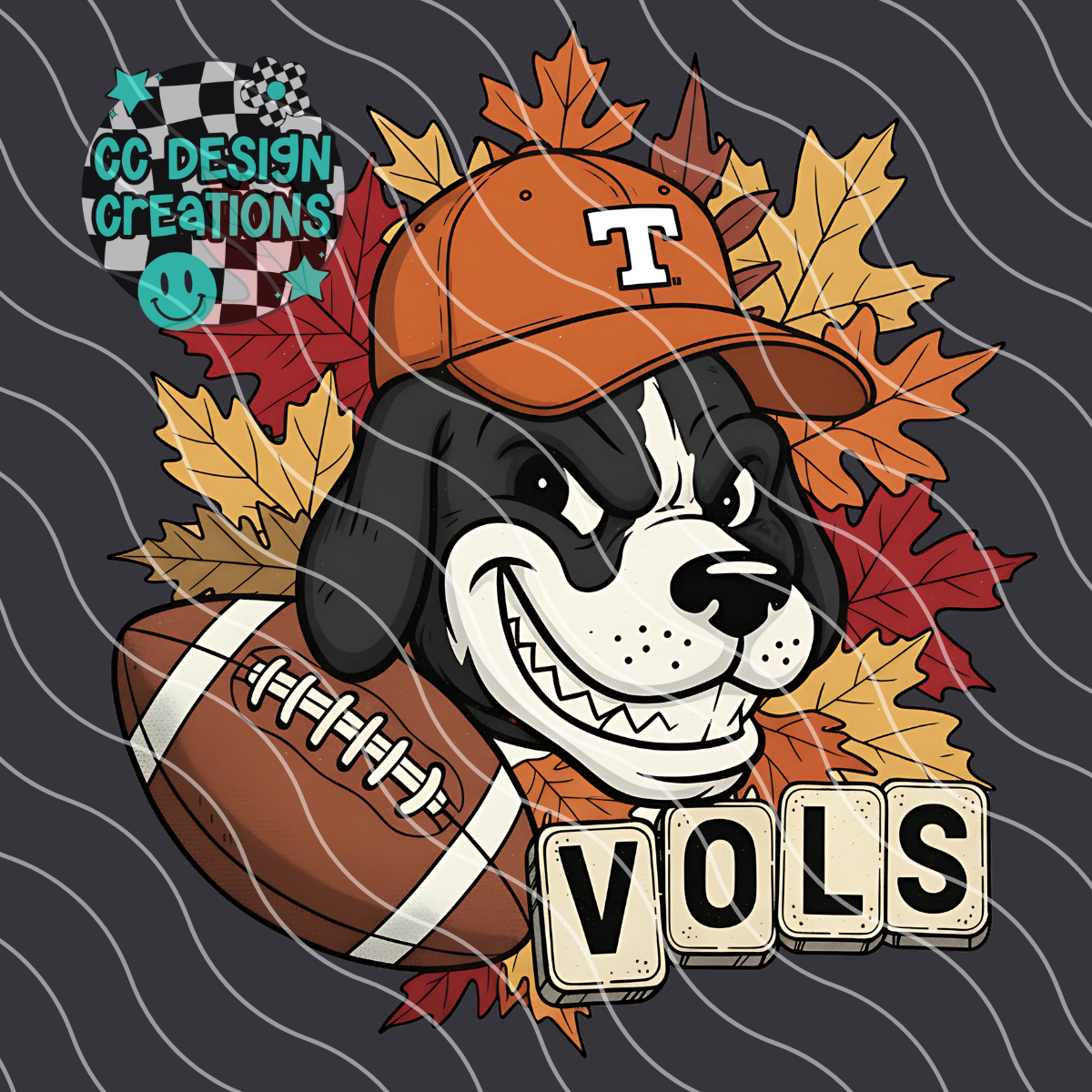 Tennessee Fall Football PNG Digital Download
